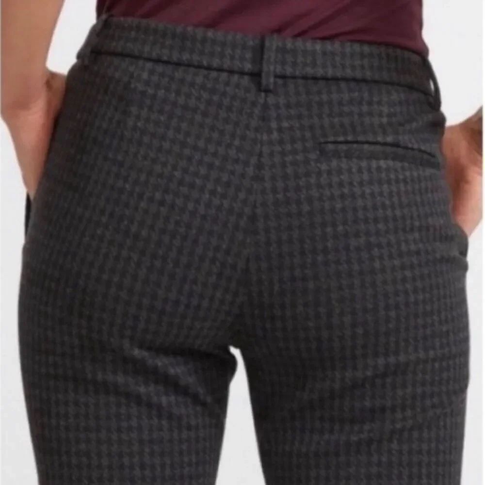 Theory Womens Size 6 Gray & Blue Tailored Trouser Dress Slacks